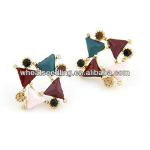 2013 Fashion Triangle Enameled Earrings Studs 12011621